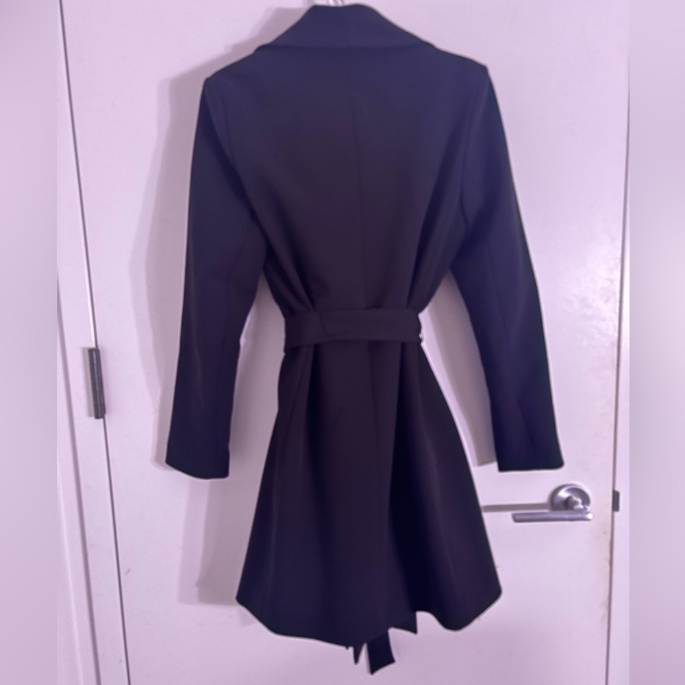Lauren Women's Ralph Lauren Crepe Belted Wrap Coat - Picture 2 of 8